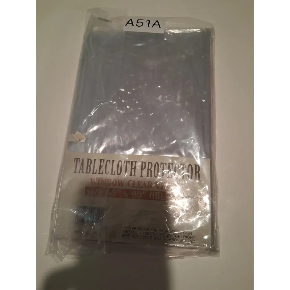 NEW Better Home Clear Vinyl Tablecloth Protector 60